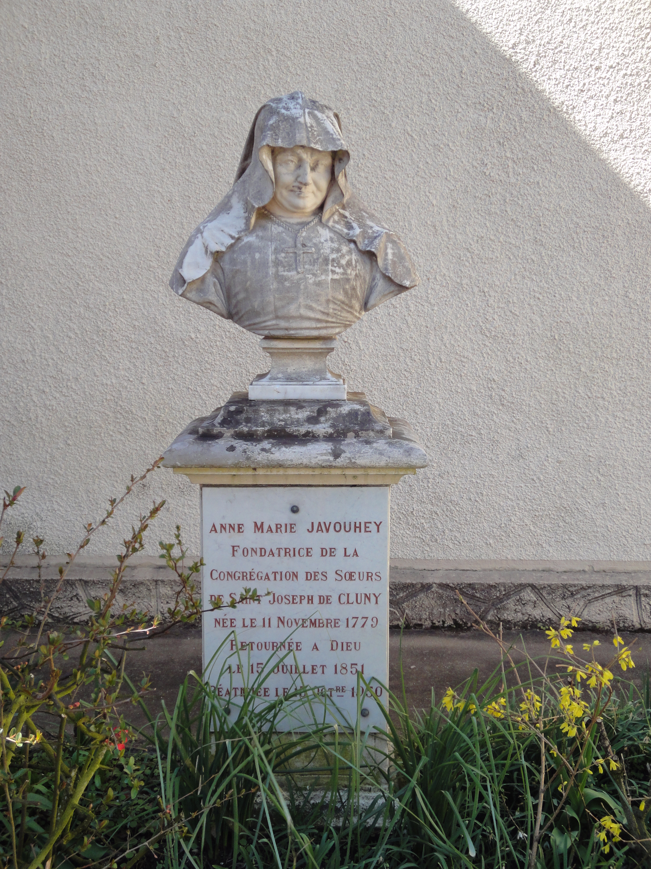 buste Javouhey, maison familiale Chamblanc, RAE