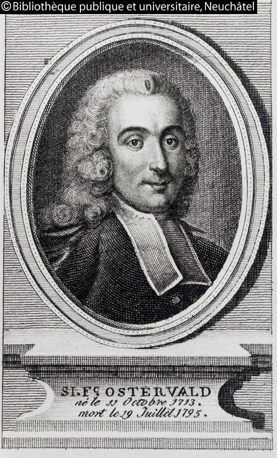 Portrait d'Osterwald de la STN - Source Biblithque de Neuchtel